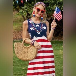 Patriotic Star and Stripe Dress